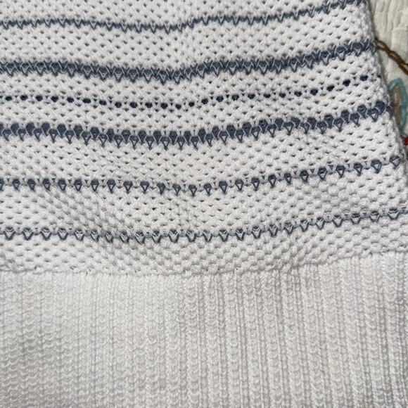 Chaps by Ralph Lauren women's size XL Blue and White Striped Sweater long sleeve - Picture 5 of 11